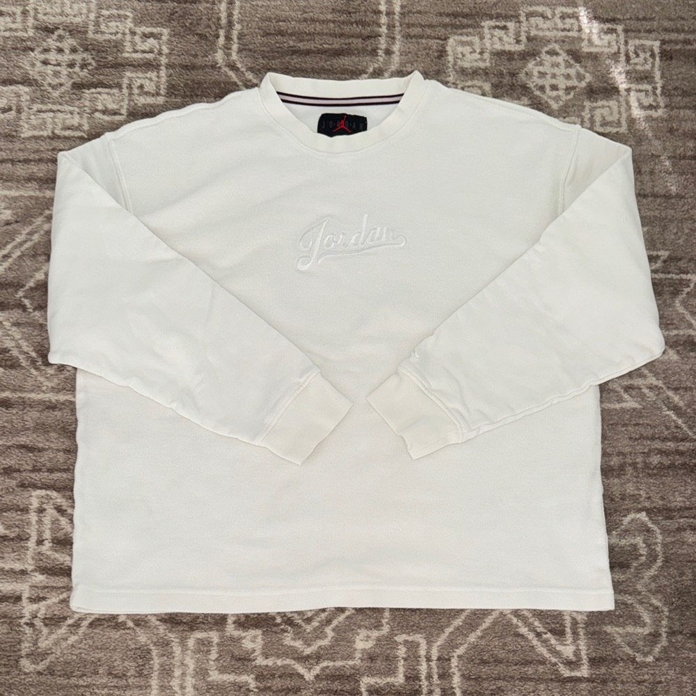 Jordan MVP Long-Sleeve Fleece White FN4607-100 Size XL Mens